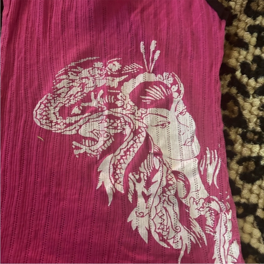 Rare Ed Hardy Pink Tank Top  with Graphic Design - Picture 2 of 5